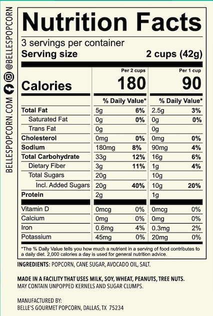 Nutritional Facts