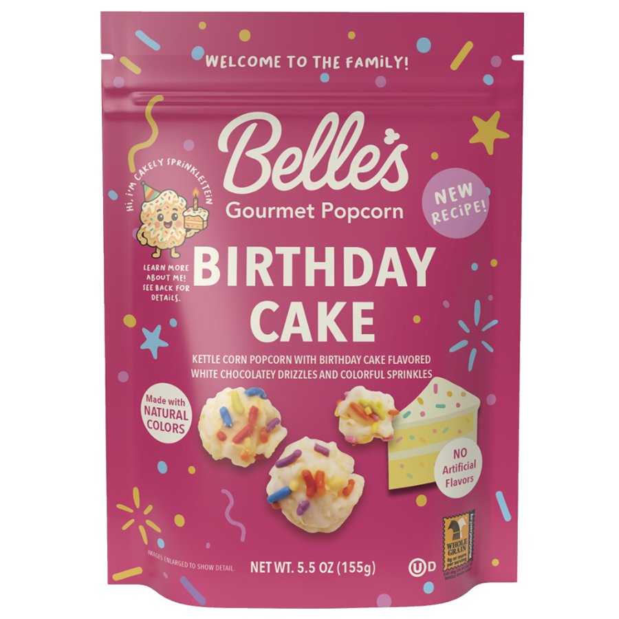 Belle's Gourmet Birthday Cake Popcorn